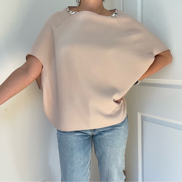 Custom Made Swarovski Crystal Embellished Cocoon Top - Picture 4 of 9